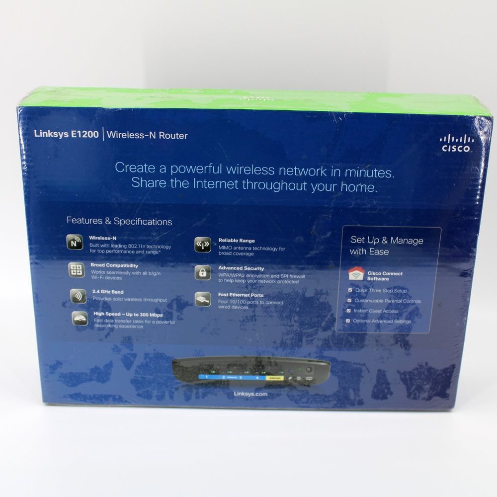 Cisco Linksys E1200 Wireless N Router - Picture 4 of 4